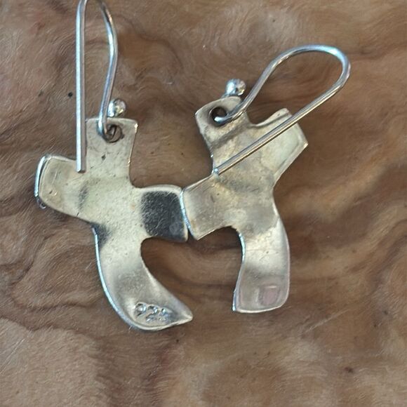Sterling Silver Cross Earrings - Picture 4 of 4